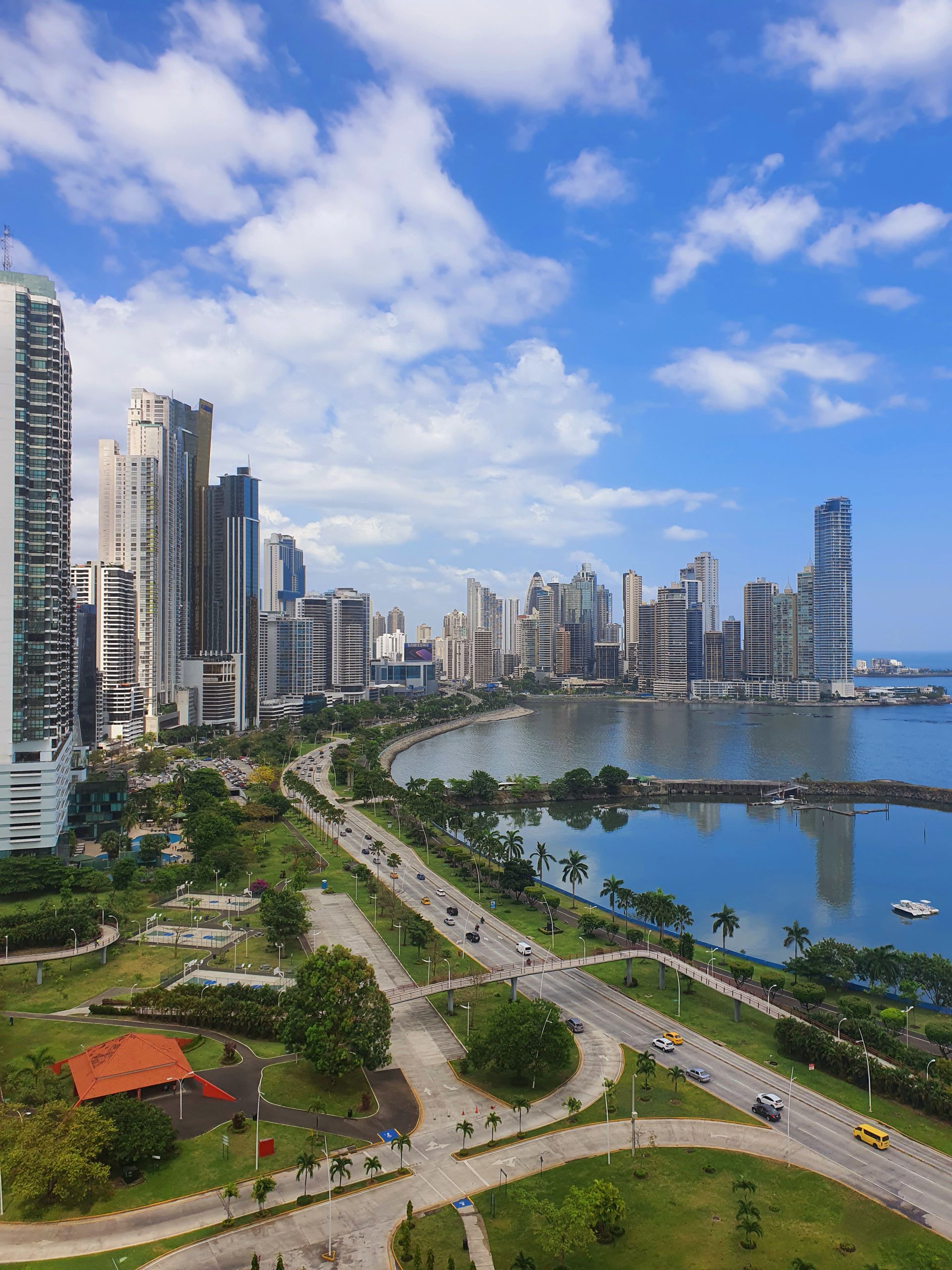 Panama City waterfront and modern high-rise buildings